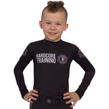 Hardcore Training Kids Rash Guard Recruit Black