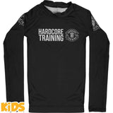 Hardcore Training Kids Rash Guard Recruit Black