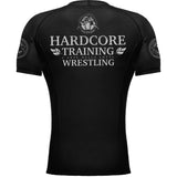 Hardcore Training Wrestling Rash Guard Short Sleeve Men's