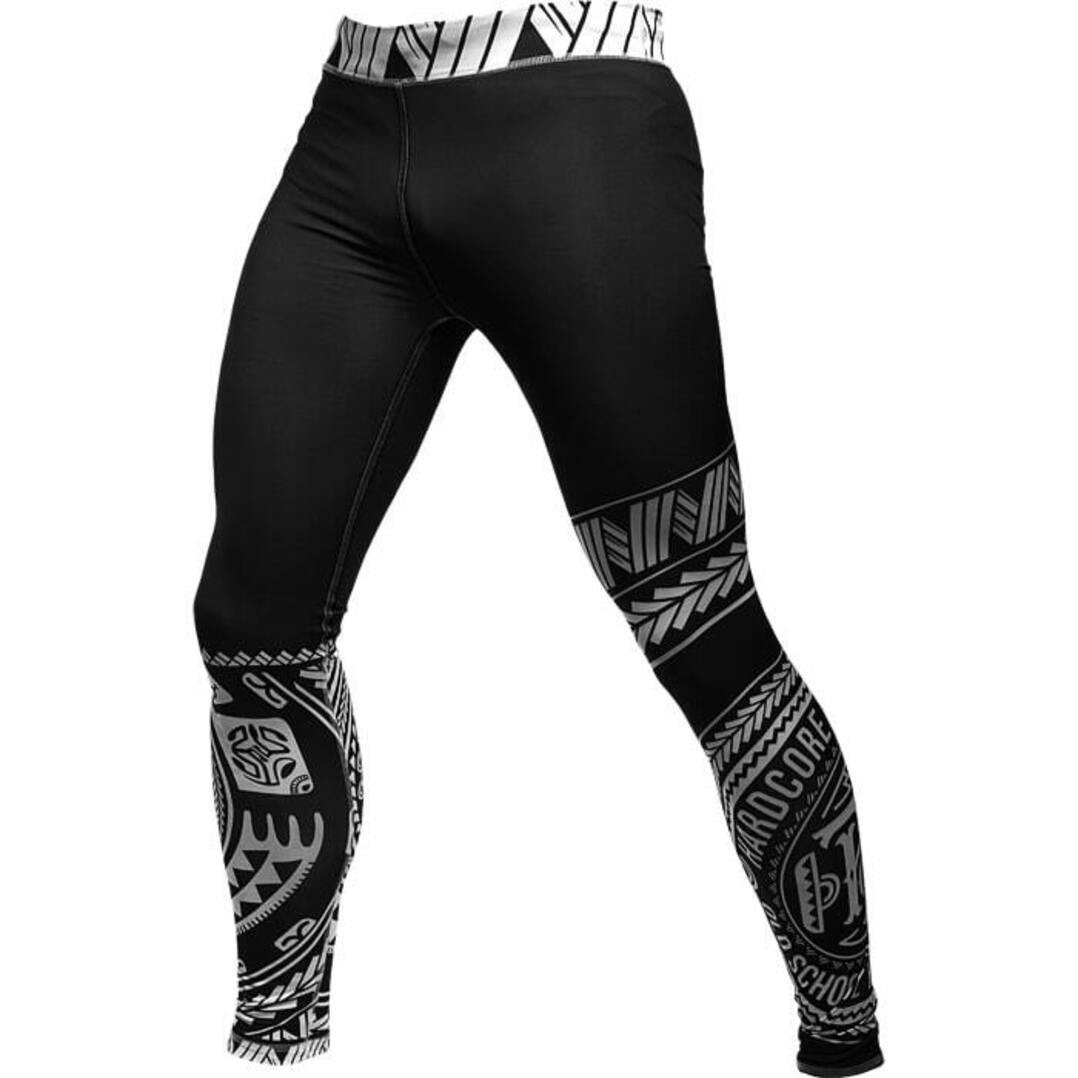 ホットセール - アートトラベルシューズ Hardcore Training Ta Moko Black Compression Pants Men's Clothing