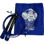 Jump Rope Hardcore Training Blue - Workout Boxing MMA Fitness Training Crossfit - For Men Women