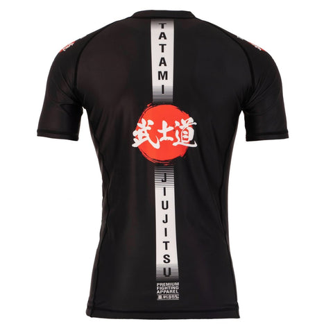 Tatami Fightwear Rash Guard Bushido Black Short Sleeve Men's