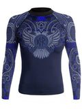 Raven Fightwear Nordic Rash Guard Long Sleeve Women Black Blue White