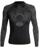 Raven Fightwear Nordic Rash Guard Long Sleeve Women Black Blue White