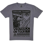 Hardcore Training Vikings On Tour Grey T-Shirt Men's