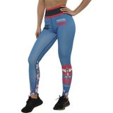 Hardcore Training Women Leggings Sakura Blue Pink Grey