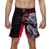 Raven Fightwear Fight Shorts Men's Thor Red Yellow Grey